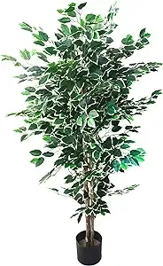 Pure Garden Artificial Ficus Tree