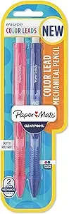 Paper Mate Clearpoint Color Lead Mechanical Pencils, 0.7mm, Assorted Colors, 2 Count