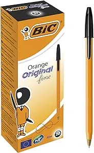 Orange Fine, Ballpoint Pens, Writing Pens with Long-Lasting Ink, Fine Point (...