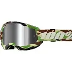 100% Strata 2 Goggles Summit Mirror Silver Lens