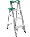 LITE 4-foot Aluminium Step Ladder with tool tray, 225-Pound Load Capacity, Type II, LP-2211-04