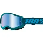 100% Strata 2 Goggles - Neon Orange/Mirror Gold