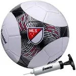 Franklin Sports MLS Pro Vent Soccer Ball - Soft Cover - Official Size and Weight Soccer Ball - Air Pump Included