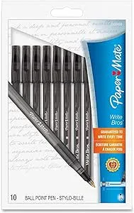 Paper Mate Write Bros. Ballpoint Pens, 10-Pack