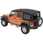 Jeep Wrangler Bestop Supertop Ultra Soft Top; Black Twill 54724-17