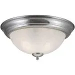 511550 Millbridge Traditional 2-Light Indoor Flush Mount Ceiling Light Dimmab...