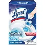 Lysol Click Gel Automatic Toilet Bowl Cleaner, Ocean Fresh Scent 6 ct