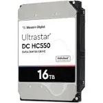 WD Ultrastar DC HC550 WUH721816ALE6L4 - Hard Drive - 16 TB - Internal - 3.5" - SATA 6Gb/s - 7200 RPM - buffer: 512 MB 0F38462