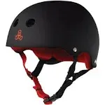 Triple Eight The Heed HELMET-BLACK/RED RUBBER-XXL