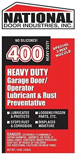 400hd Orange National Heavy Duty Garage Door Operator Lubricant &amp; Rust Preventat