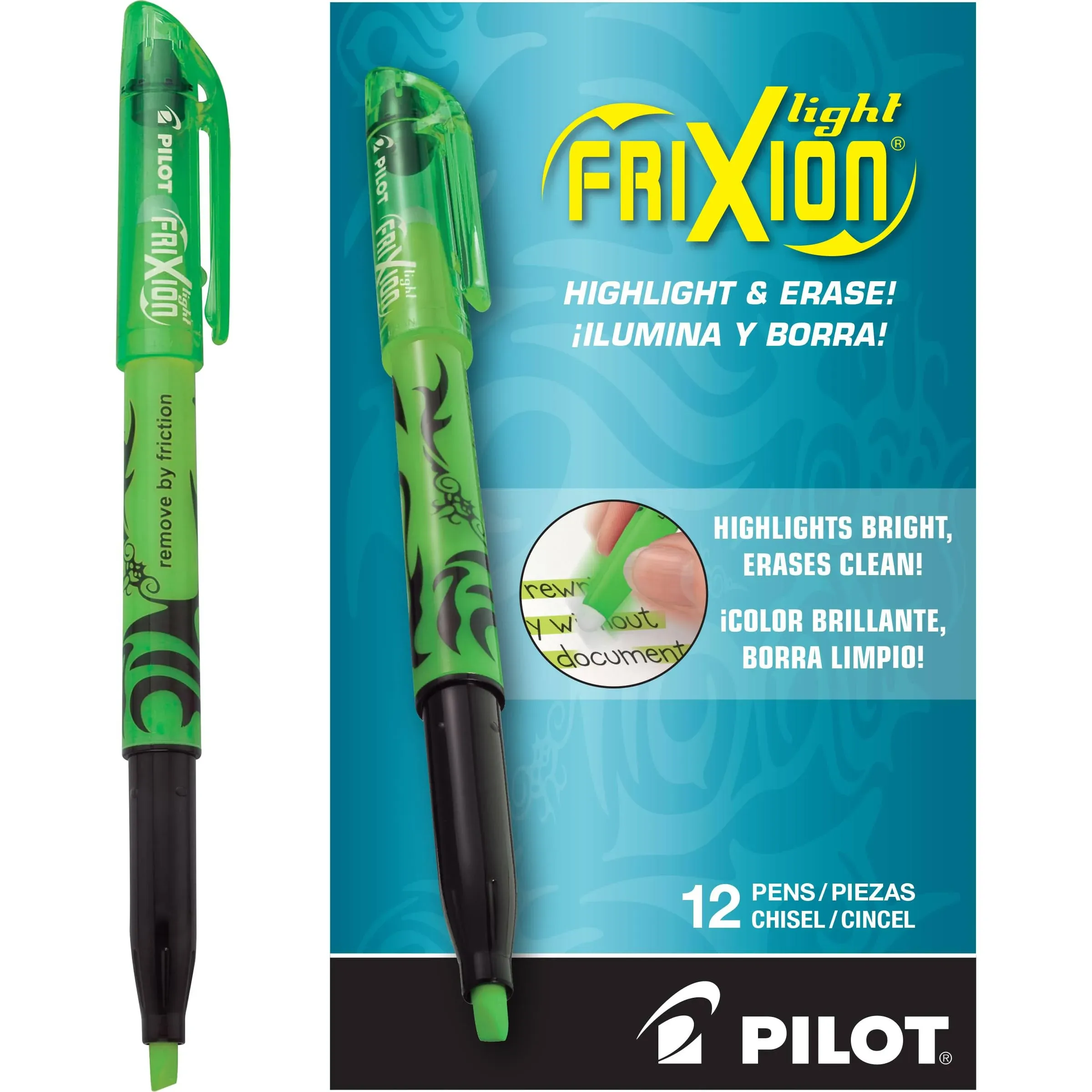 Pilot FriXion Light Erasable Highlighter Open Stock Green