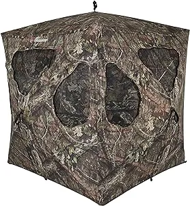 Ameristep Silent Brickhouse 3 Person Ground Blind, Mossy Oak Break Up