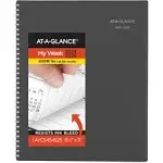 2024-2025 AT-A-GLANCE DayMinder Academic Weekly/Monthly Planner, 8-1/2” x 11”, Charcoal, July To June, AYC54545