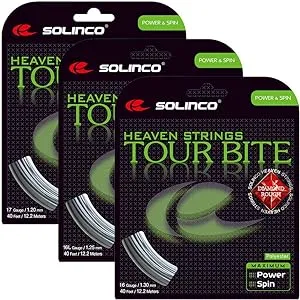 Tour Bite Diamond Rough Tennis String Silver