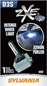 SYLVANIA D3S zXe High Intensity Discharge HID Headlight Bulb, (Contains 1 Bulb)