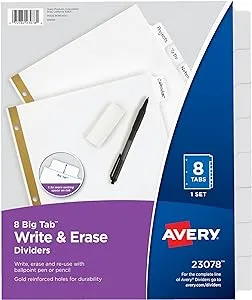 Avery Big Tab Write & Erase Dividers