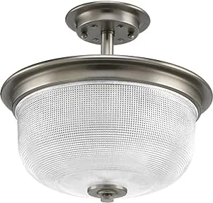 Progress Lighting P2334-81 Archie Close-to-Ceiling, Antique Nickel