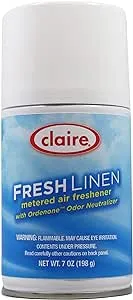 Claire 110 7 oz. Fresh Linen Metered Air Freshener Aerosol Can