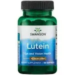 Swanson Lutein Eye Vision Retina Macula Health Supplement, 40 mg, 60 Softgels