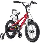 Royalbaby Freestyle Outdoor Kid's Bicycle with Training Wheels, 14 inch, Red