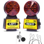 Master Tailgaters Wireless Trailer Tow Lights with Magnetic Mount - 4 Pin Round Connection