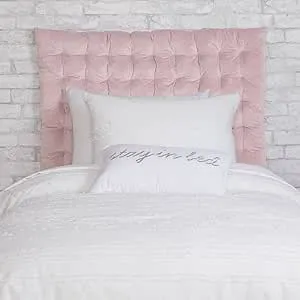 Dormify White Wall Mounted Headboard Pillow | White | Twin/Twin XL | 34" x 40" | Dorm Headboard | Floating Headboard Pillow | Upholstered Headboard | Bedroom or Dorm Room Accent Decor Essential