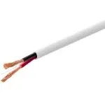 Monoprice Speaker Wire, CL3 Rated, 2-Conductor, 14AWG, 250ft, White