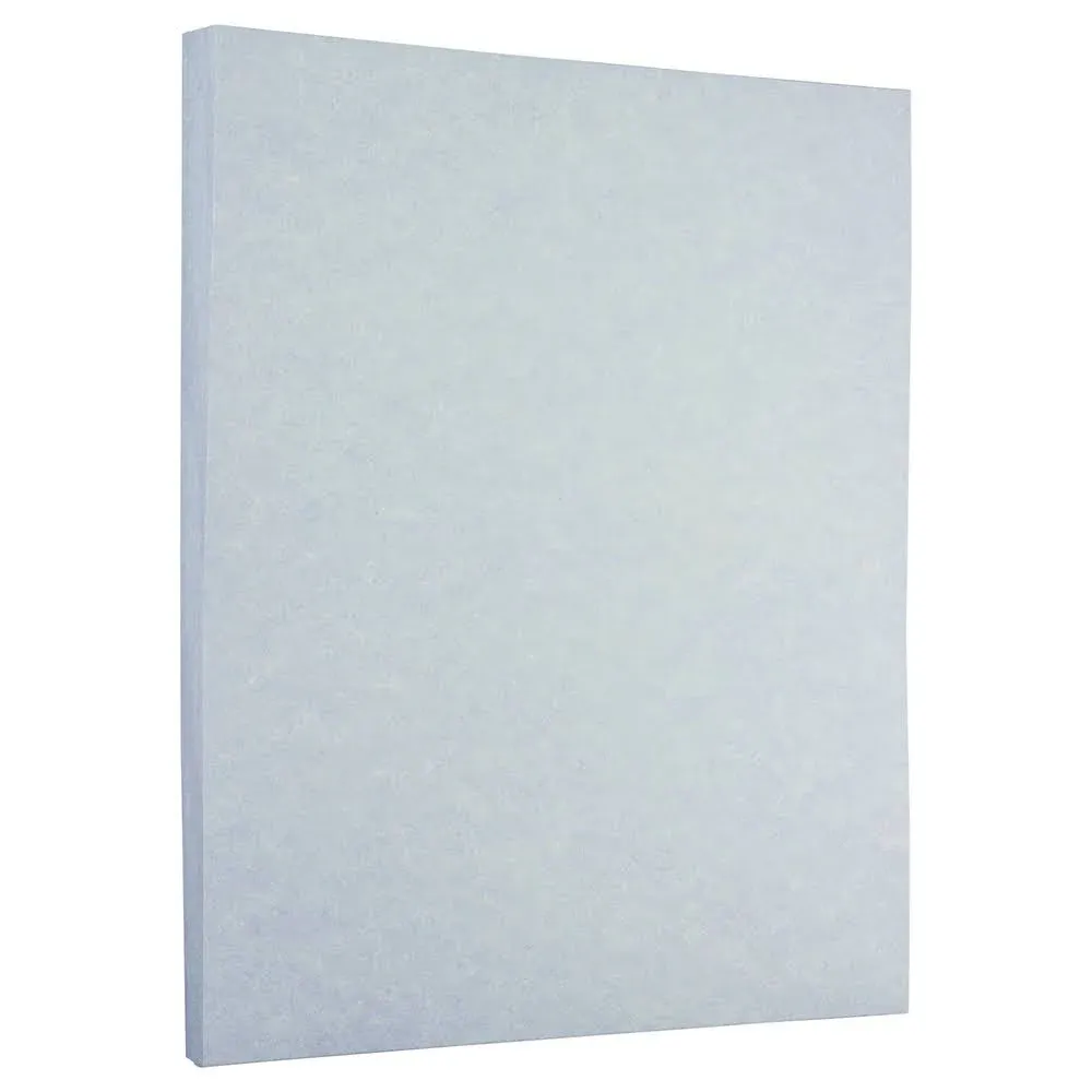 JAM Paper Parchment 8.5" x 11" Color Specialty Paper, 24 lbs., Blue, 50 Sheets/Ream (96600200A)