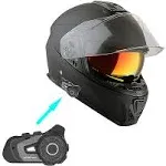 Martian Motorcycle Modular Full Face Helmet Flip up Dual Visor Sun Shield: HG362