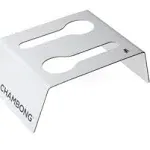 Chambong – Holder for Easy Refills – White Powder Coated Steel Stand Holds 2 Pieces