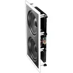 OSD Dual 8" in Wall Subwoofer 350W Reinforced Back Bridge, Easy Install, Paintable Grill, IWS88