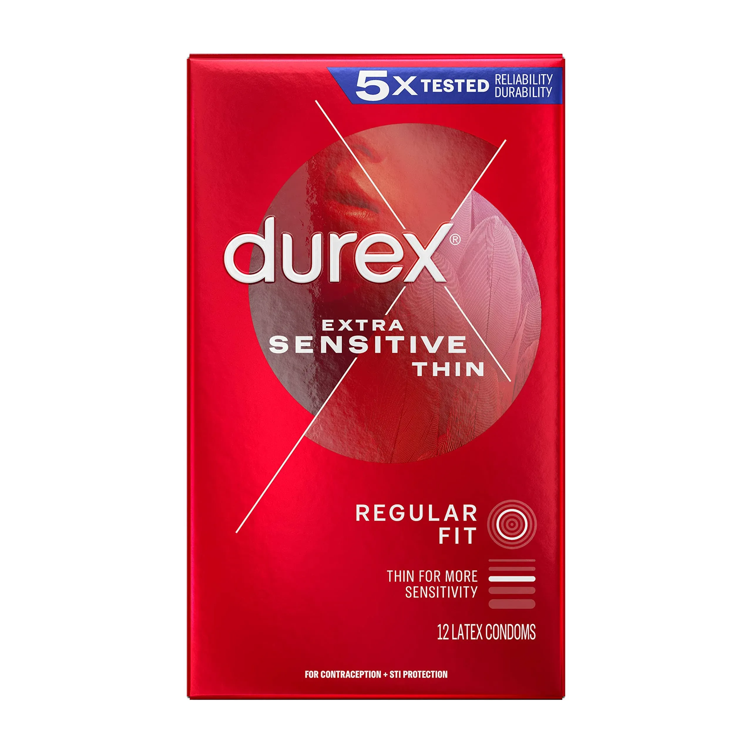 Durex Extra Sensitive Lubricated Condoms - 12 Ea