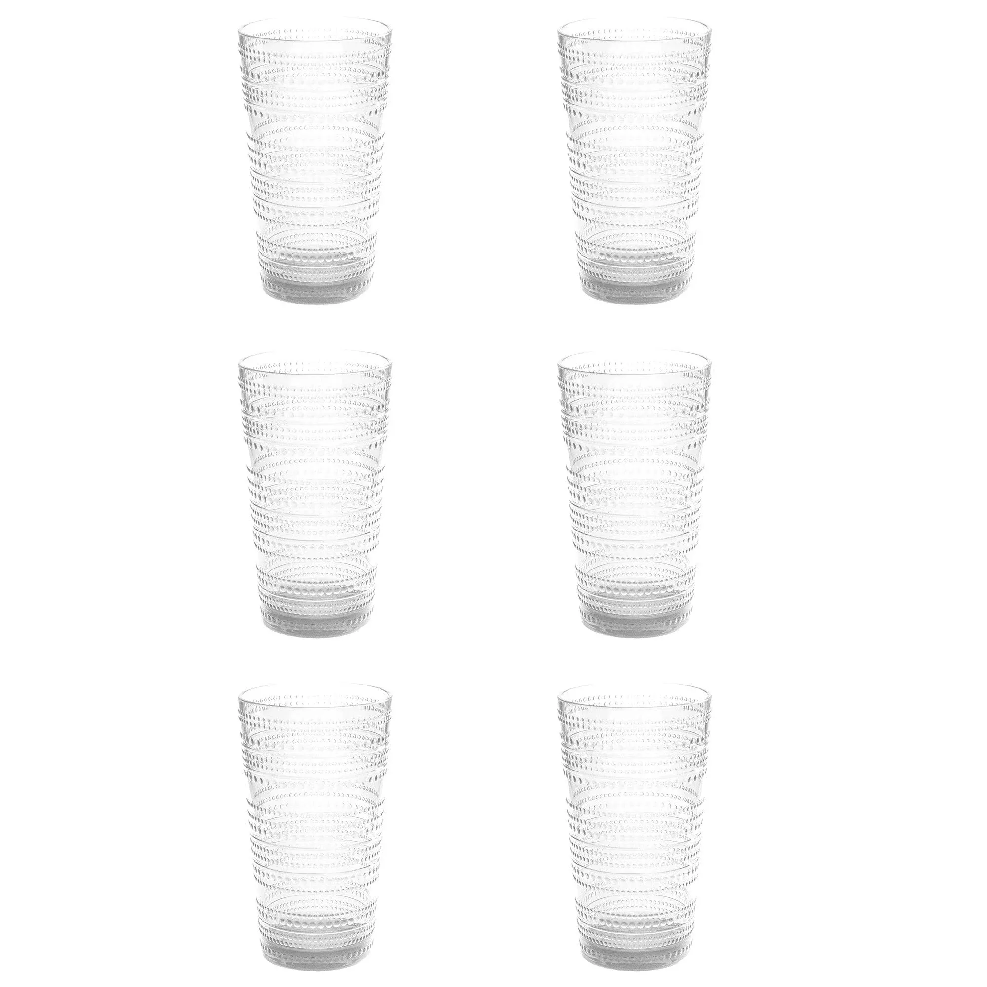 TarHong Beaded Jumbo Glasses (Set of 6)