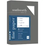 Southworth Fine Business Paper, 24 lb., 8-1/2"x11", 500/BX, White