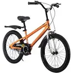 RoyalBaby Freestyle 20 Inch Kids Bicycle with Kickstand and Water Bottle, Orange