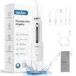 Water Flosser, Water Flosser for Teeth Cordless Oral Irrigator for Braces Water Dental Flosser Portable for Home Travel Office, 270ml Ipx7 Waterproof