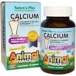 Nature's Plus Calcium Animal Parade Vanilla Sundae Flavour 90's (Blue Strip)