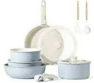 11 Pcs Pots &amp; Pans Set Nonstick Cookware W/Detachable Handle Oven Safe Kitchen