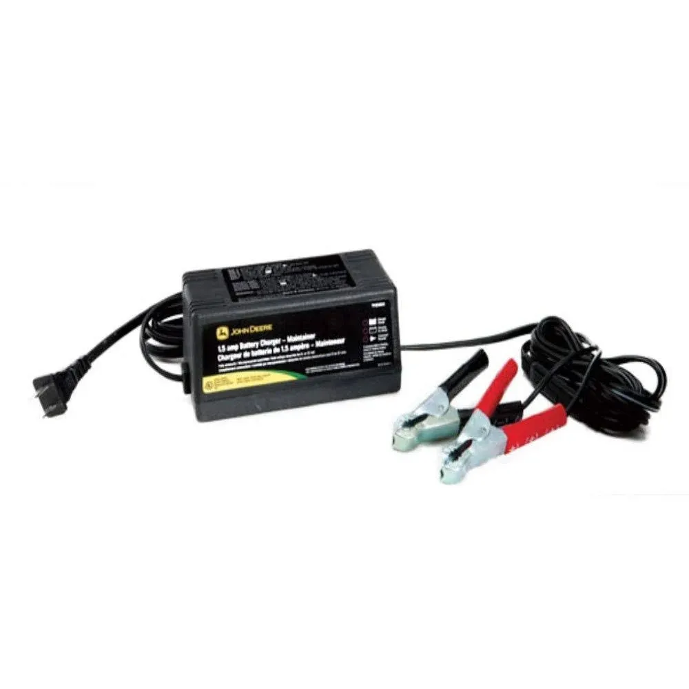 John Deere Fully Automatic 1.5-Amp Battery Charger/Maintainer - TY25866