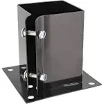 Nuvo Iron BDPA4B Bolt Down Post Anchor, Black