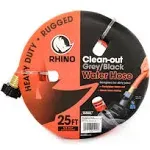 Camco RhinoFLEX 25' Clean Out Grey/Black Water Hose 22990