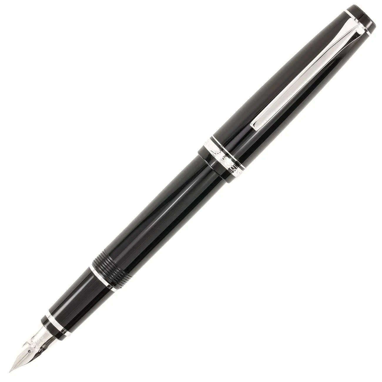 Pilot Metal Falcon Black with Rhodium Trim