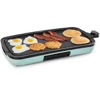 Electric Griddle with Dishwasher Safe Removable Nonstick Cooking Plate 1500W Red