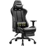 Homall Gaming Chair Massage Computer Office Chair Ergonomic Desk Chair with Footrest Racing Executive Swivel Chair Adjustable Rolling Task Chair