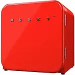 Husky OSFR001-RM Retro 1.5 Cu.ft/43L Mini Fridge, Red