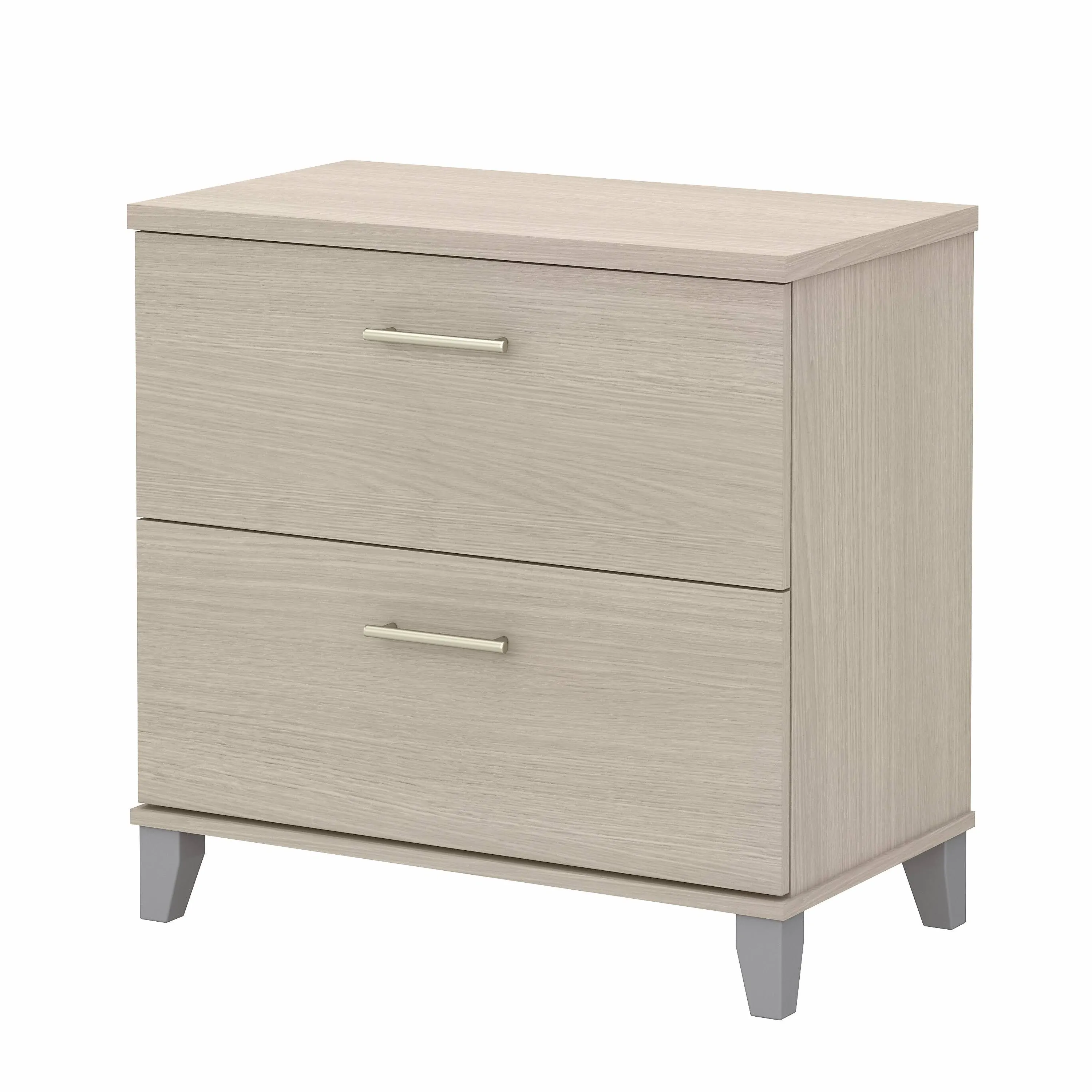 Bush Furniture Somerset 2 Drawer Lateral File Cabinet in Sand Oak