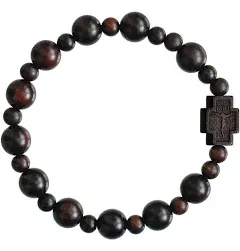 Jujube Wood Rosary Bracelet