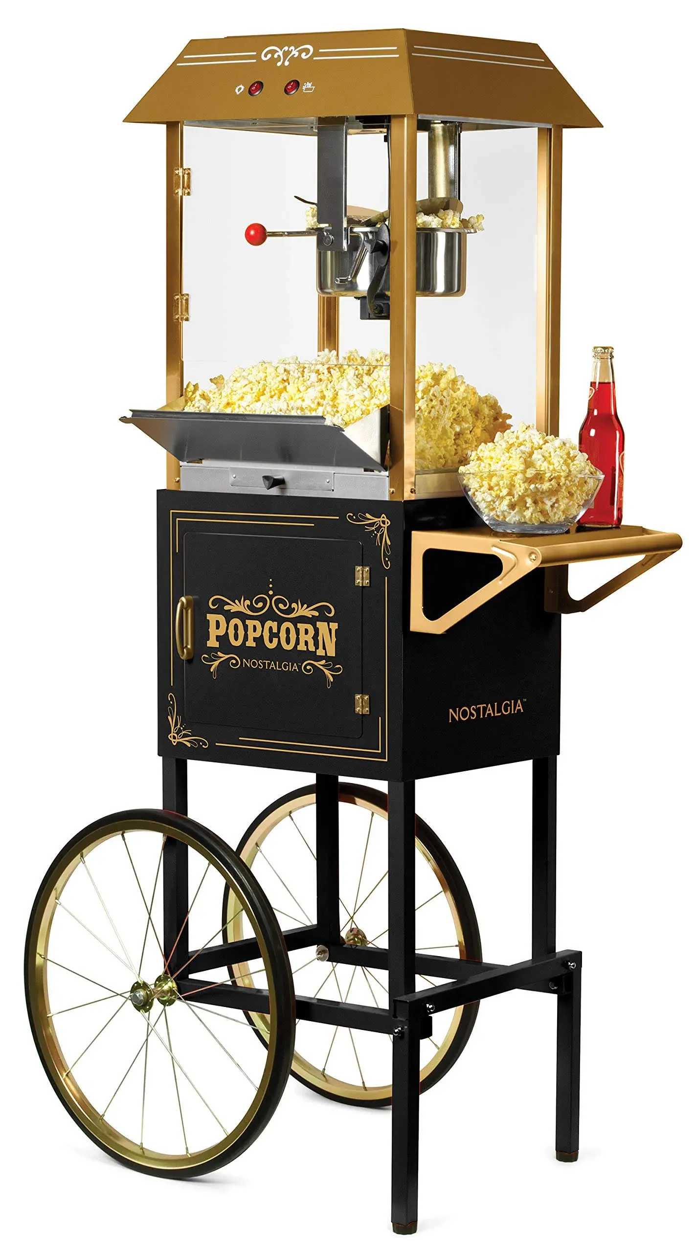 Nostalgia 10 oz Vintage Popcorn and Concession Cart ccp1000