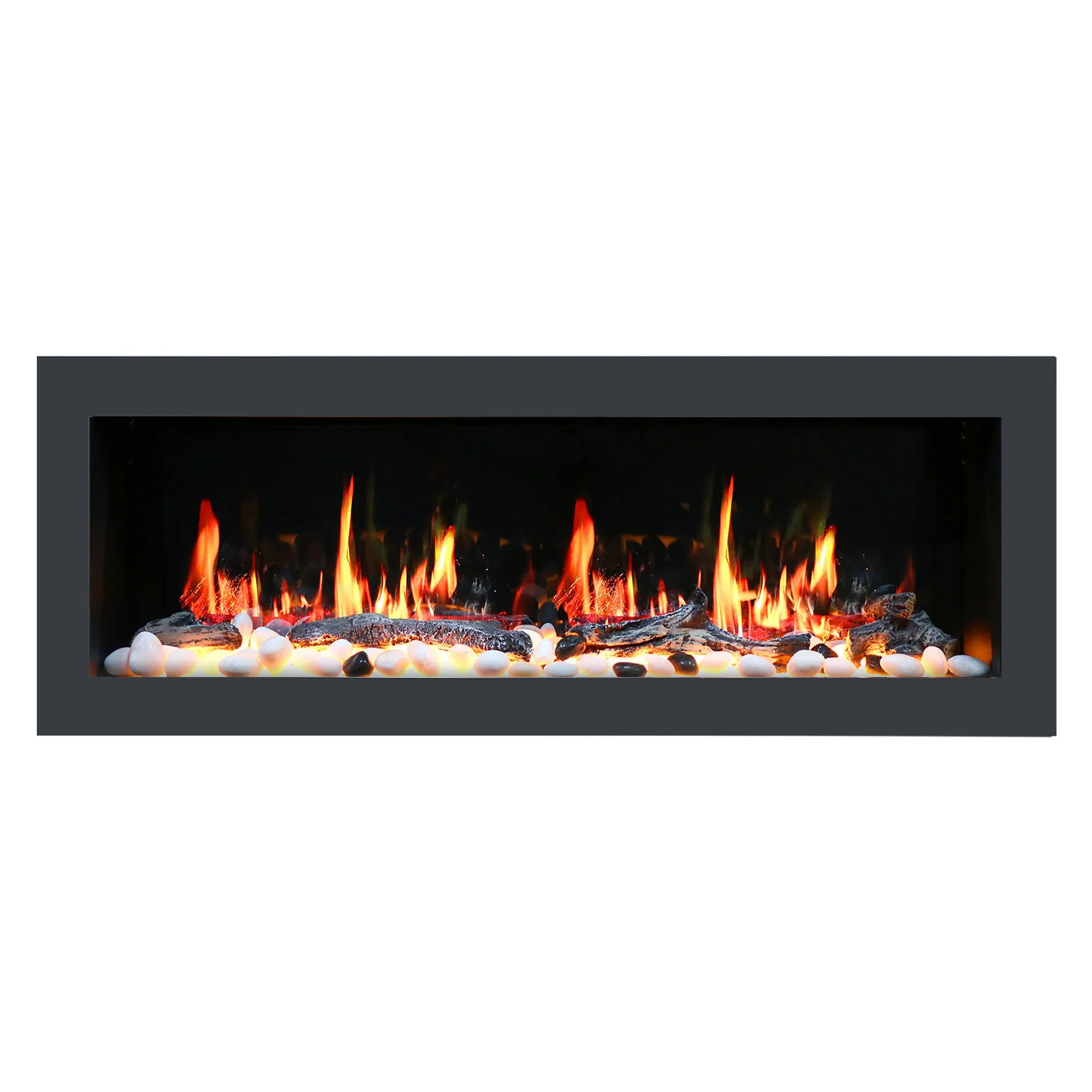 Litedeer Latitude II Smart Wall Mounted Electric Fireplace with App - 48 inch