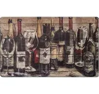 Cozy Living Anti-Fatigue Designer Kitchen Mat Wine Asst. Themed-Non Slip Stai...